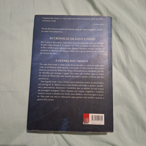 A Guerra Dos Tronos - As Crônicas De Gelo E Fogoo - Livro Um (Usado)