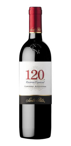 Vinho Chileno Tinto 120 Santa Rita Cabernet Sauvignon 750ml