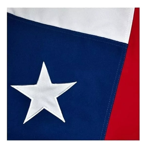 Bandera Chilena 120x180 Cm. Estrella Bordada