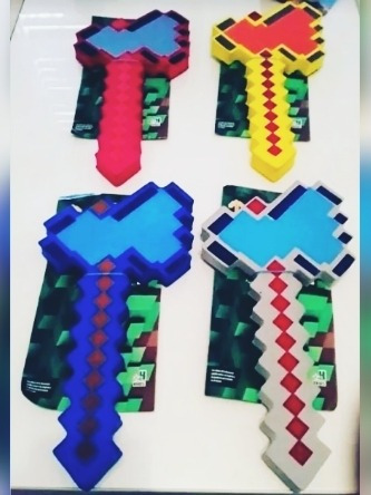 Minecraft Combo Dos Ametralladoras Mas Espada Dia Del Niño