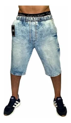 Bermuda masculina sales jeans mercado livre