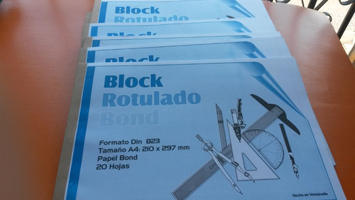 Block De Dibujo Tecnico Rotulado Din A4