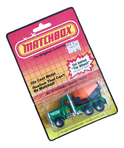 Camión Utilitario Mezcladora De Cemento Matchbox Original