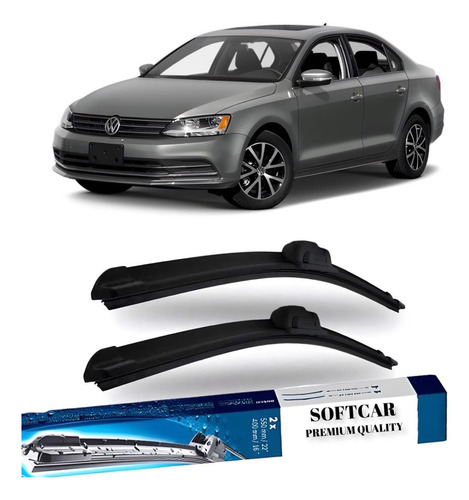 Par Limpador De Parabrisa Silicone Chuva Jetta 2012 A 2022