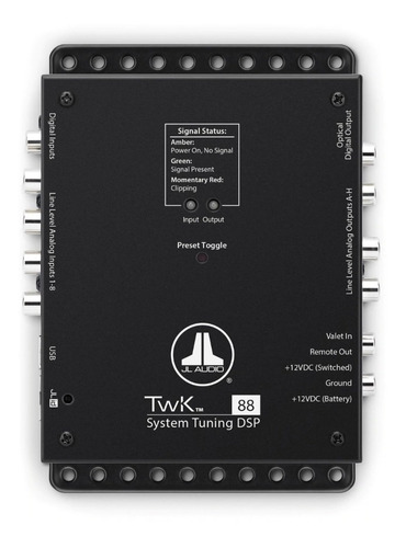 Procesador Digital De Audio Jl Audio Twk-88 Dsp 8 Canales