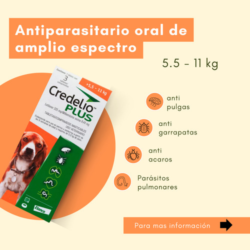 Pastilla Contra Pulgas Y Garrapatas En Perros 5.5 A 11kg