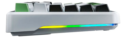 Teclado sem fio Aula F87 Rgb branco/preto/verde (cinza sw) branco Idioma do teclado inglês EUA
