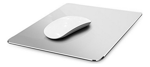 Mouse Pad De Aluminio Plateado Resistente Y Preciso Para Jue