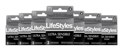 Pack 21 Preservativos Lifestyles Nuda