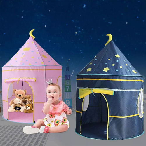 Casita Para Niños Niñas Carpa Castillo Princesa Juego Color Rosa
