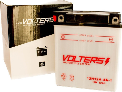Batería Para Moto Volters 12n12a-4a-1 / Yb12a-a  12v 12ah