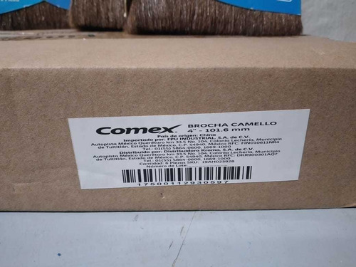 Imagen 3 de 4 de Brocha Pelo De Camello 4 Caja Con 6 Piezas Marca Comex