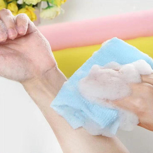 2x1pc Nylon Exfoliante Toalla De Baño Paño Mágico Lavado