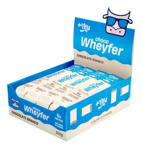 Choco Wheyfer Display (12 Unid. 25g) Chocolate Branco