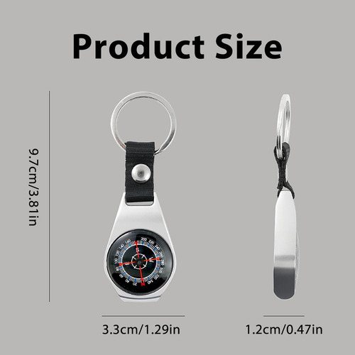 Brújula De Bolsillo Brújula De Llavero Gadget De Supervivenc