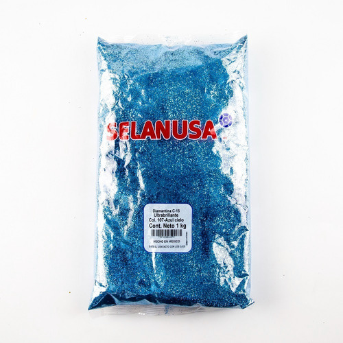 Diamantina Ultra Brillante Azul Bolsa 1kg Selanusa