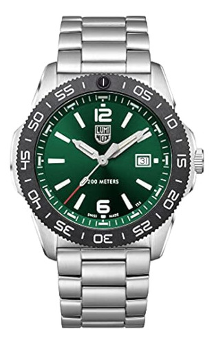 Reloj Luminox Pacific Diver Verde De Acero Inoxidable Fabric