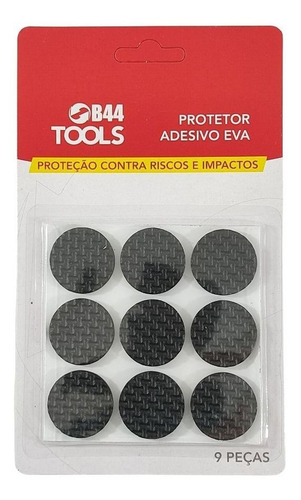 Imagem 1 de 3 de Protetor Adesivo Eva 9un Redondo 27mm - B44 Imports