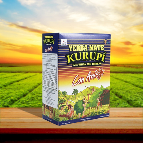 Imagem 5 de 5 de Erva Mate Kurupi De Terere Sabor Kurupi Com Anis - 500g