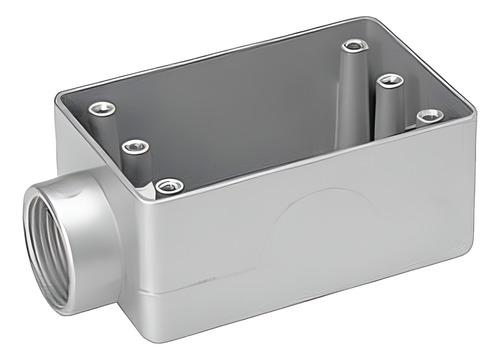 Caja Condulet Rectangular Fs 25mm 1 Salida - 10 Pzas