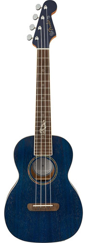 Fender Dhani Harrison Ukelele Tenor, Azul Zafiro, Con Bolsa. Color Sapphire Blue