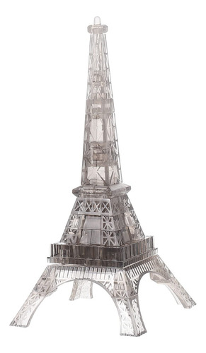 Rompecabezas De Cristal De La Torre Eiffel Transparente 3d,