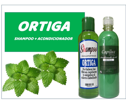 Kit Anticaida/ Shampoo + Acondicionador De Ortiga 500ml