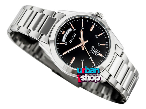 Reloj Casio Caballero Mtp 1370d 1a2 Acero Doble Fechador