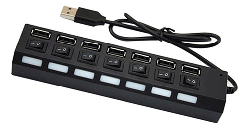 A@gift Shop Concentrador De Carga Múltiple Usb 2.0 De 7