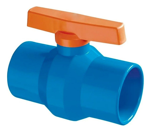 Registro Esfera Soldável Pvc Azul Irrigação Pvc 50mm (1.1/2)