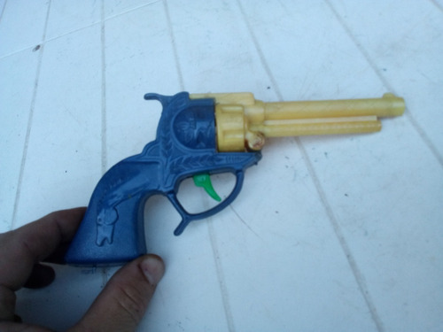 Antiguo Revolver Plastico De Juguete Años 60 Aprox Ind. Arg.