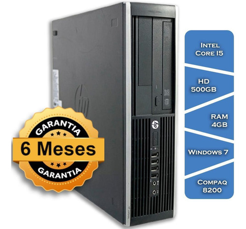 Imagem 1 de 5 de Pc Hp Compaq 8200 Core I5 2400gº Hd500 4gb Ram Win7 Small