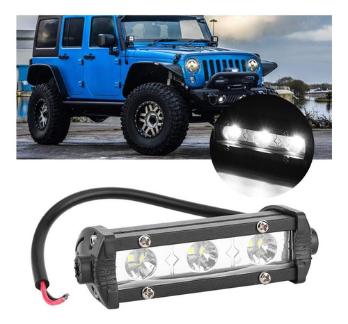 Barra Led Mini Slim 3led Dual Color +strobo Potente 2pcs
