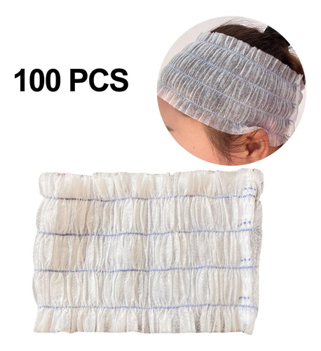 100x Cintas For La Cabeza Desechables For Spa, Banda Para