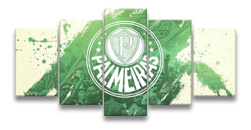 Quadro Decorativo 129x63 Sala Quarto Time Futebol Palmeiras