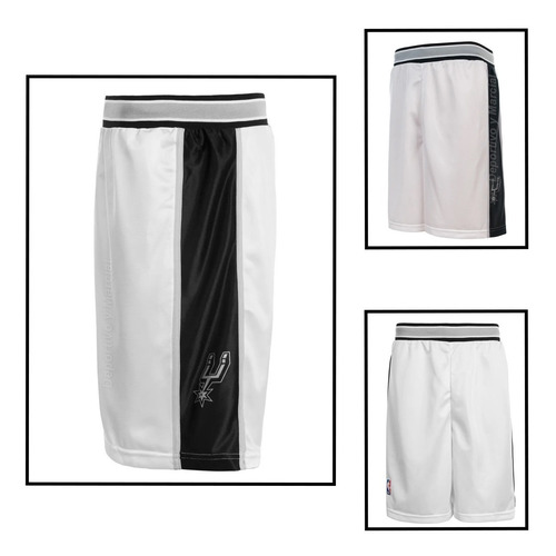 Imagen 1 de 7 de Short Pantalon Basquet Nba San Antonio Spurs Oficial Cuotas