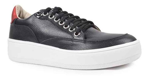 Imagen 2 de 8 de Zapatillas De Mujer De Cuero Cordones Argos - Ferraro