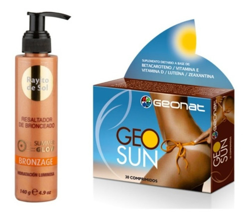 Resaltador Bronceado Crema + Geosun Autobronceante Pastilla