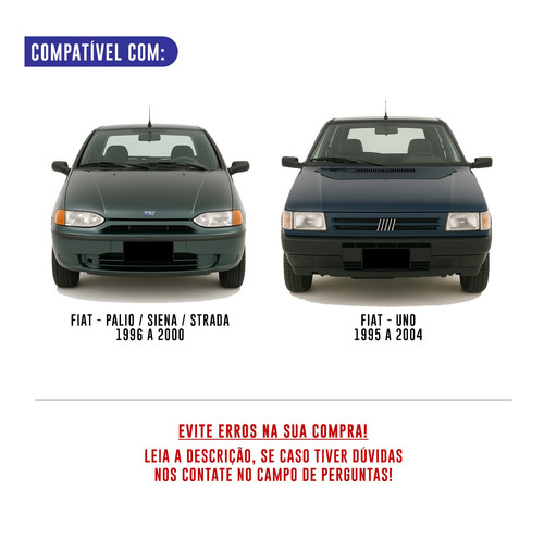 Lente Retrovisor Base Palio Siena Strada 96 A 00 Uno 95 A 04