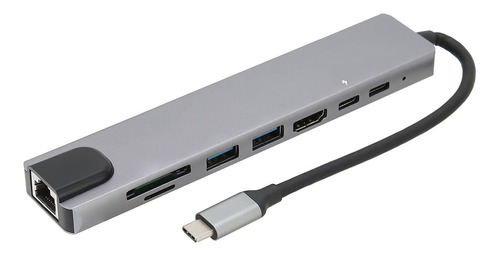 Ebtools 8 1 Tipo C Hub Interfaz Multimedia Hd Tf Usb3.0 Sd