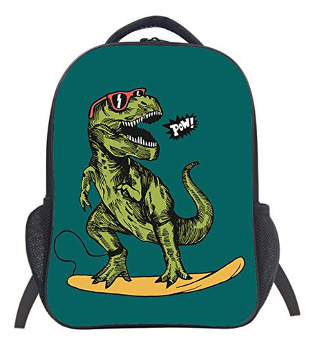 Mochila Escolar Con Forma De Dinosaurio (dinosaurio 3 X 14 P