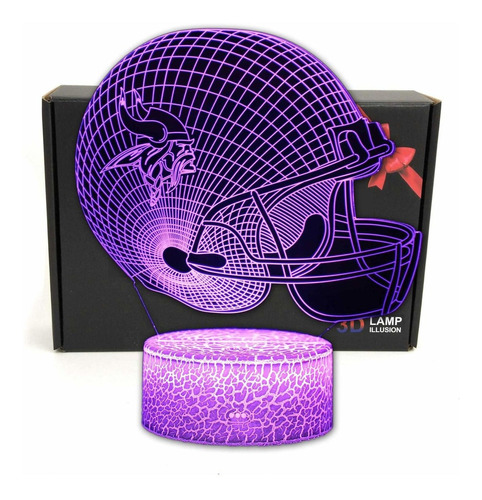 Yydsycy Casco 3d Ilusión Óptica De 7 Colores Luz Nocturna Pa