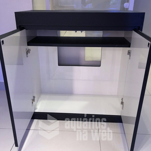 Imagem 5 de 9 de Móvel Para Aquário De 80cm Compensado Naval Fórmica Interna