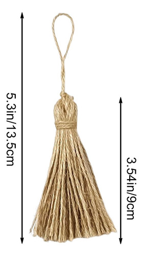 Borlas De Yute Para Manualidades 5 Borlas De Costura Boho Fl