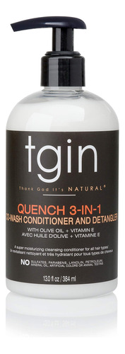 Tgin Quench Acondicionador Y Desenredante 3 En 1 Para Cabell