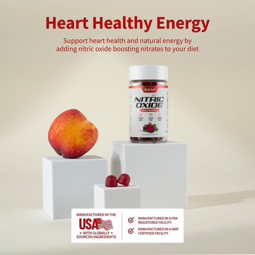 Snap Supplements Nitric Oxide Beet Gummies 60ct Sfn
