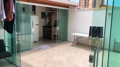 Cobertura Com 3 Dormitórios À Venda, 110 M² Por R$ 690.000,00 - Vila Gilda - Santo André/sp - Co2707