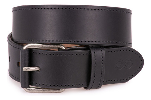 Cinto Correia Masculino Couro Legitimo Casual 4cm De Largura Cor Preto Desenho Do Tecido Lisa Tamanho M (serve calça 42-44)