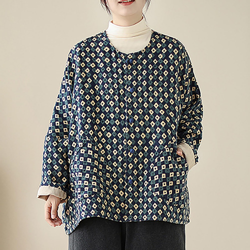 Chaqueta Holgada De Algodón Con Capucha Para Mujer Y Abrigo