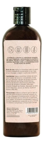 Shampoo Herbal Pacalli 2 Pack Con Ingredientes Naturales